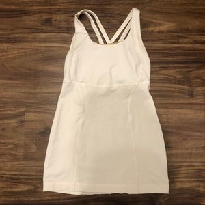 Lululemon white energy tank size 2